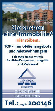 Anzeige Fiedler Maklerunternehmen